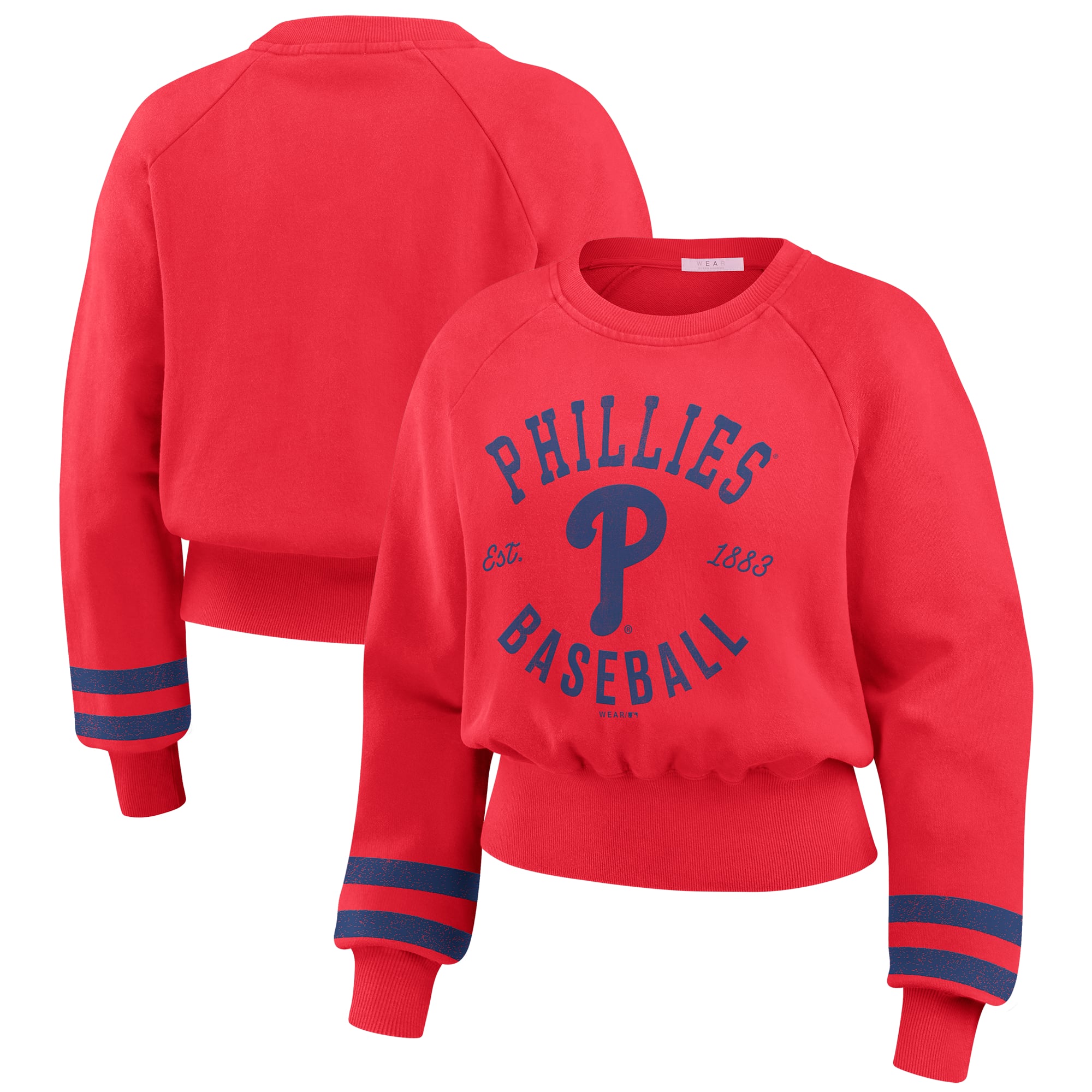 Women's Philadelphia Phillies WEAR by Erin Andrews Red Vintage Washed ...