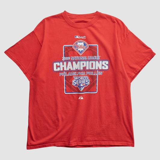 World Series Majestic 2009 T-shirt - Red - XL by Fanatics Real Vintage