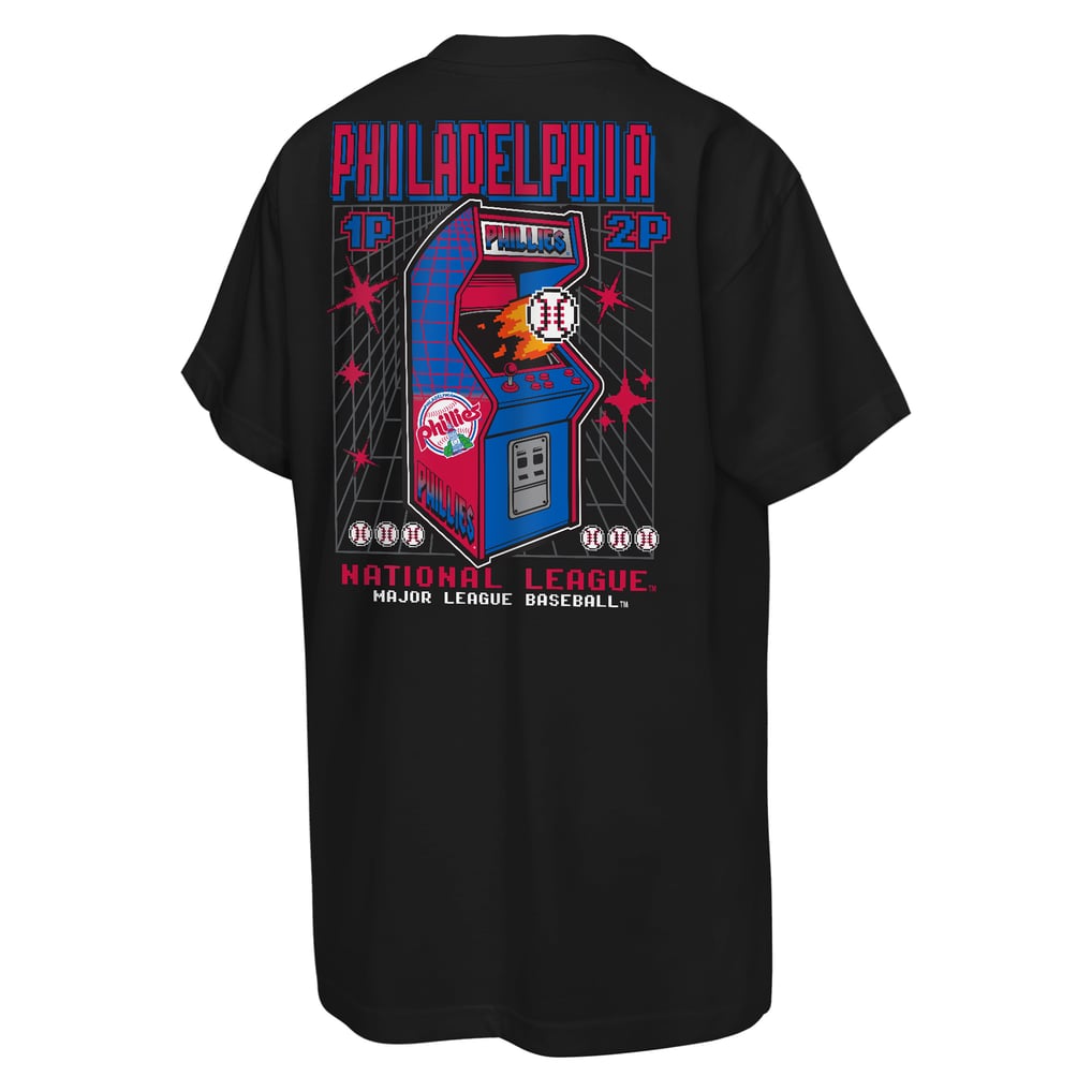 Youth Philadelphia Phillies Mitchell & Ness Black Retro Arcade T-Shirt