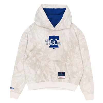  Philadelphia Phillies Mitchell & Ness Youth Ghosted Fleece Hoodie - White