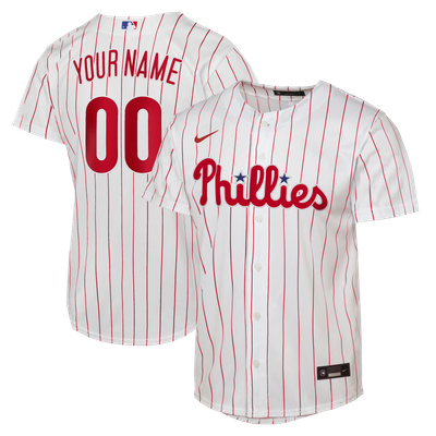 Philadelphia Phillies Nike Youth Home Replica Custom Jersey - White