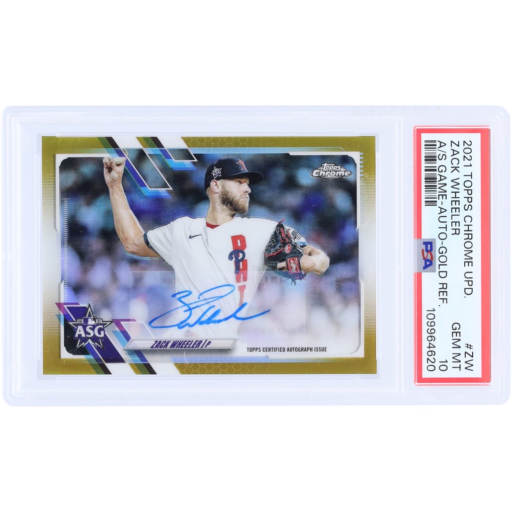 Zack Wheeler Philadelphia Phillies Autographed 2021 Topps Chrome 