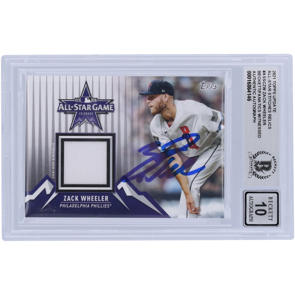Zack Wheeler Philadelphia Phillies Autographed 2021 Topps Update 