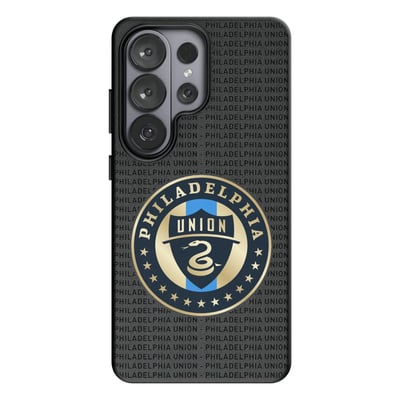  Philadelphia Union Keyscaper Text Backdrop Magnetic Bump Case - Black