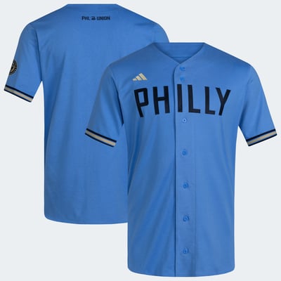 Philadelphia Union adidas MLS x US Sports Baseball Jersey - Blue