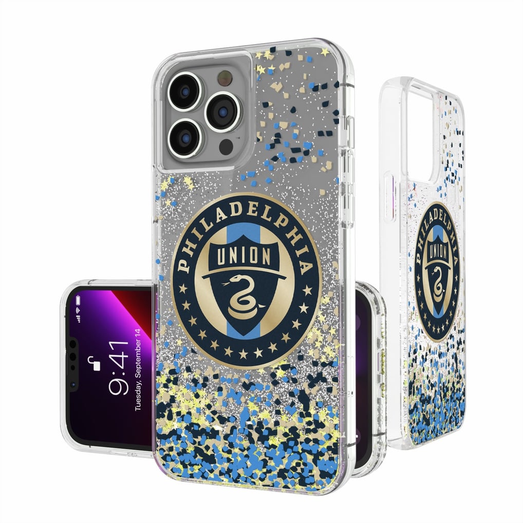 Philadelphia Union iPhone Confetti Glitter Design Case