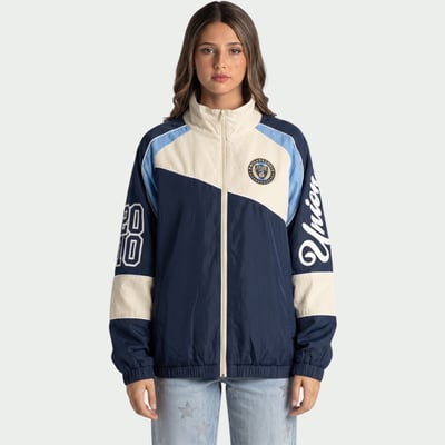 Philadelphia Union The Wild Collective Unisex Oversized Full-Zip Track Jacket - Navy/Cream
