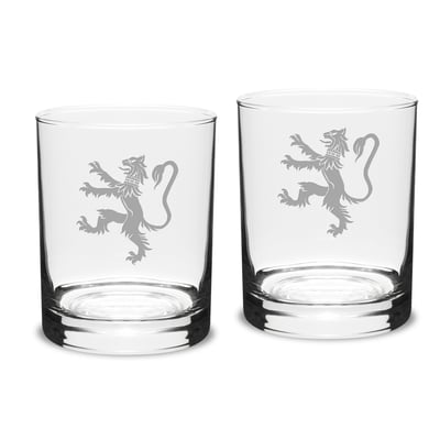 Phillips Exeter Academy Big Red 14oz. 2-Piece Classic Double Old-Fashioned Glass Set