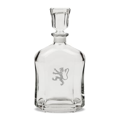 Phillips Exeter Academy Big Red 23.75oz. Crystal Whisky Decanter