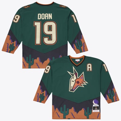 Shane Doan Phoenix Coyotes Mitchell & Ness 2001/02 Alternate Captain Patch Power Play Jersey - Green