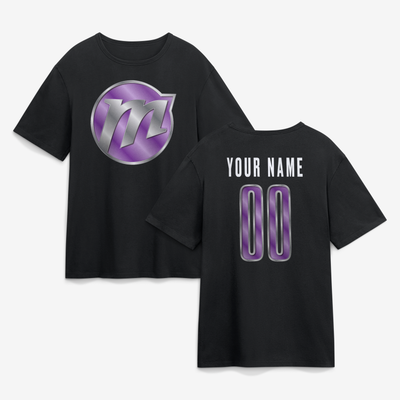 Phoenix Mercury Big & Tall Forged Mascot Personalized Name & Number T-Shirt - Black