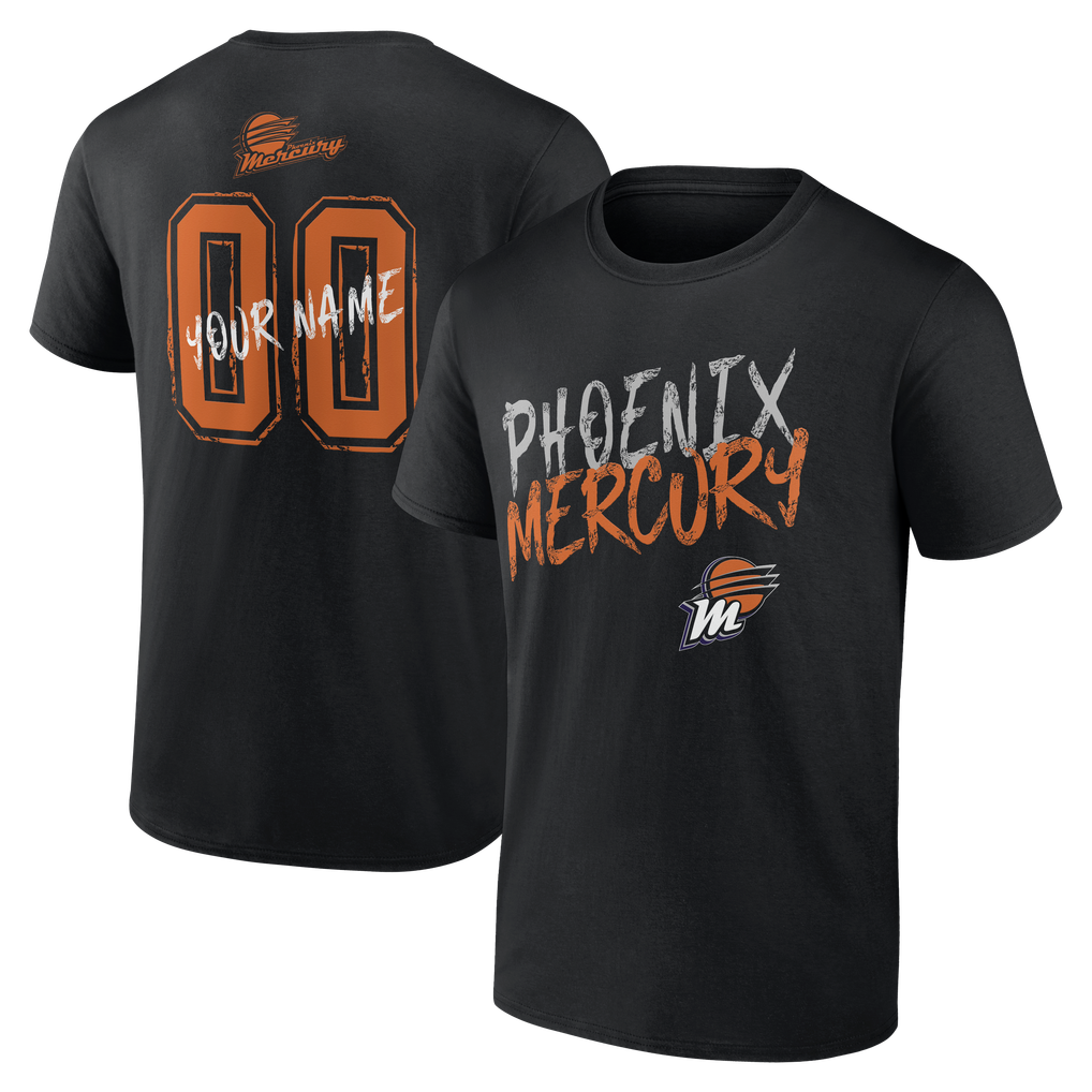 Phoenix Mercury Big & Tall Hustle Personalized Name & Number T-Shirt - Black