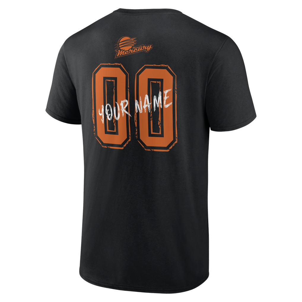 Phoenix Mercury Big & Tall Hustle Personalized Name & Number T-Shirt - Black