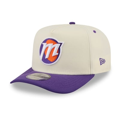 Phoenix Mercury New Era Wordmark 9FIFTY A-Frame Snapback Hat - Cream
