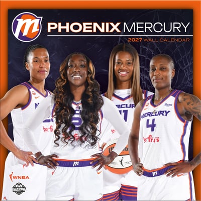 Phoenix Mercury 2027 12” x 12” Team Wall Calendar