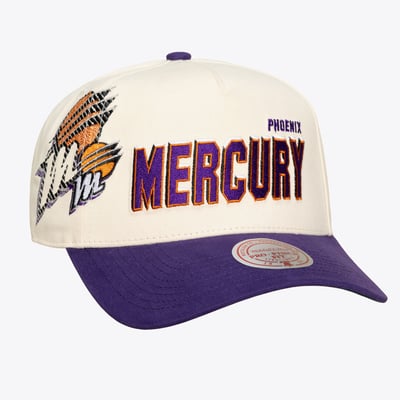 Phoenix Mercury Mitchell & Ness Unisex Big Time Pro Crown Snapback Hat - Cream