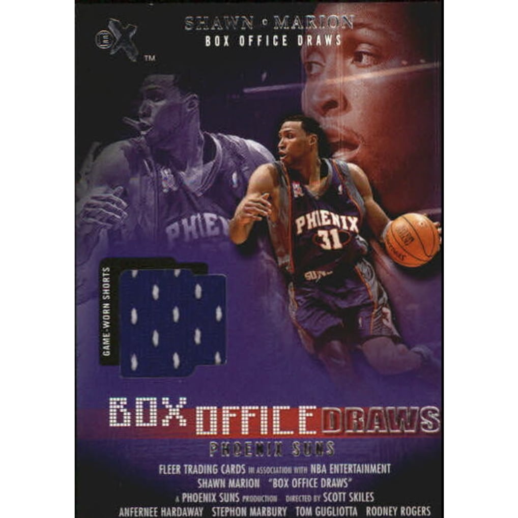 2001-02 E-X Box Office Draws Memorabilia #10 Shawn Marion Shorts