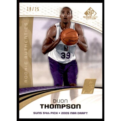 2005-06 SP Game Used 25 #118 Dijon Thompson