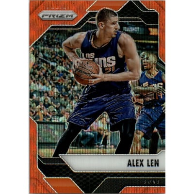 2016-17 Panini Prizm Prizms Orange Wave #250 Alex Len