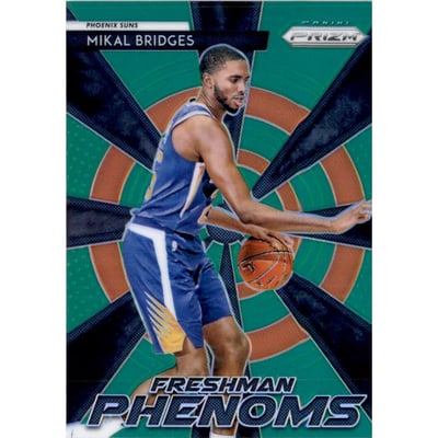 2018-19 Panini Prizm Freshman Phenoms Prizms Green #16 Mikal Bridges