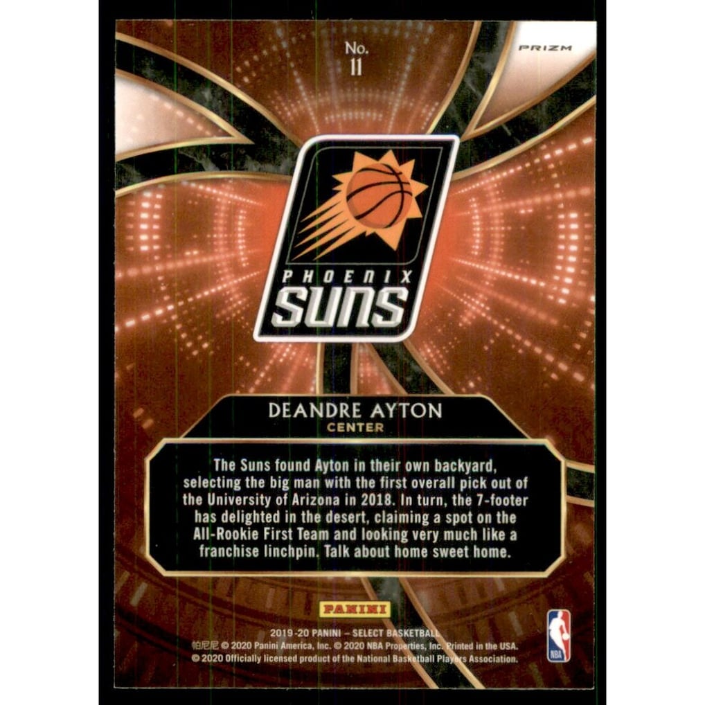 2019-20 Select Phenomenon Prizms Silver #11 Deandre Ayton