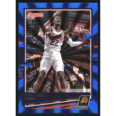 2020-21 Donruss Holo Blue Laser #31 Deandre Ayton