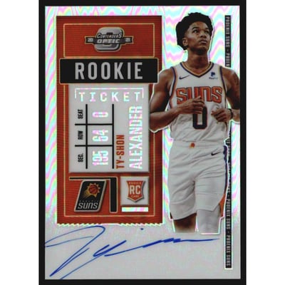 2020-21 Panini Contenders Optic #138 Ty-Shon Alexander AU RC