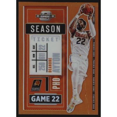 2020-21 Panini Contenders Optic Orange #16 Deandre Ayton