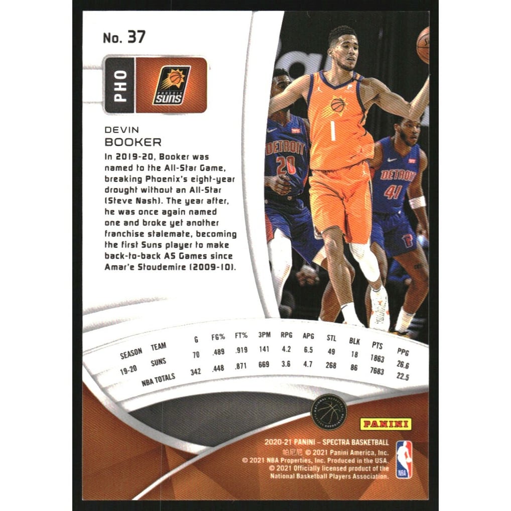 2020-21 Panini Spectra #37 Devin Booker