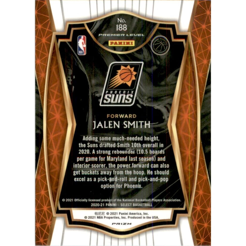 2020-21 Select Prizms Blue #188 Jalen Smith