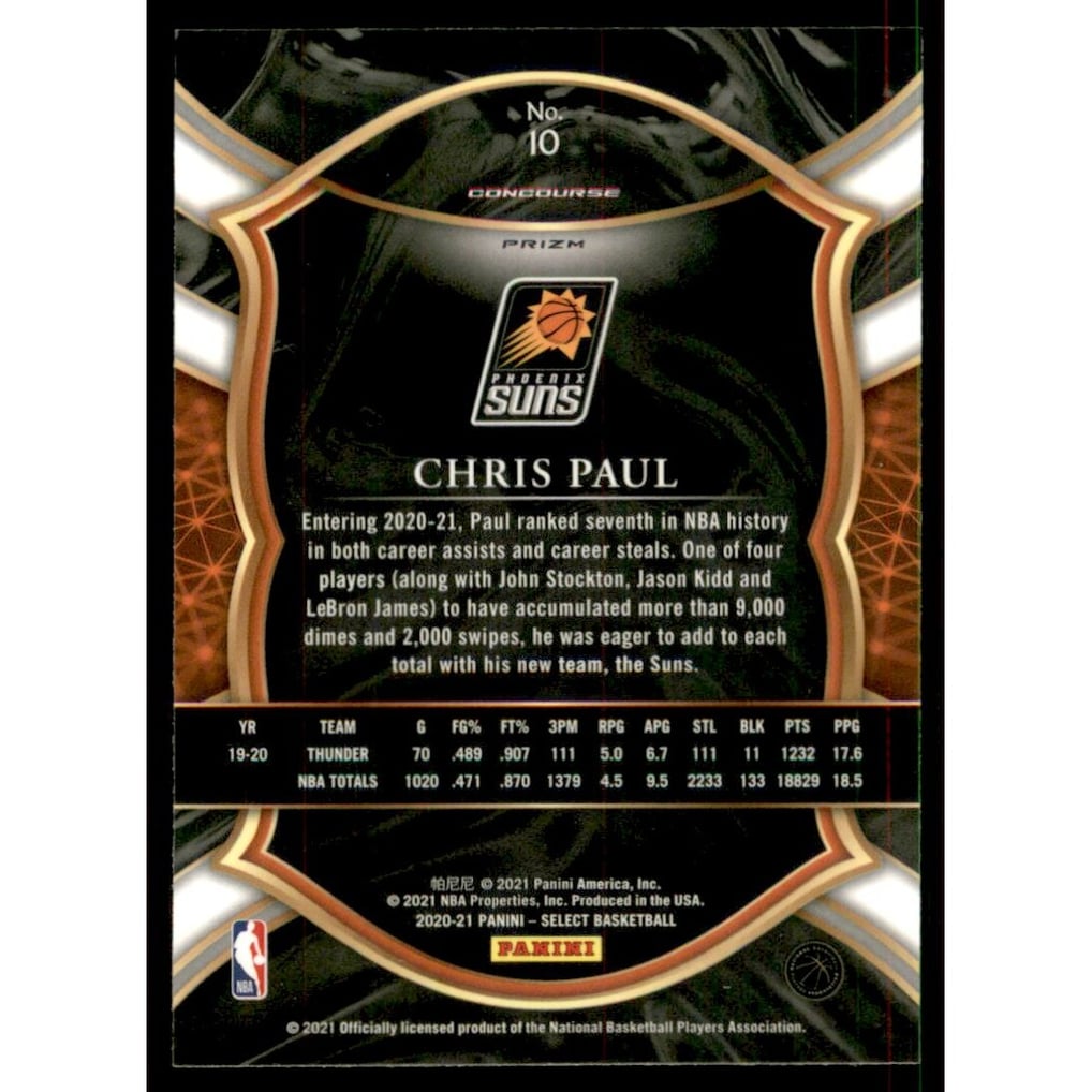 2020-21 Select Prizms Disco #10 Chris Paul