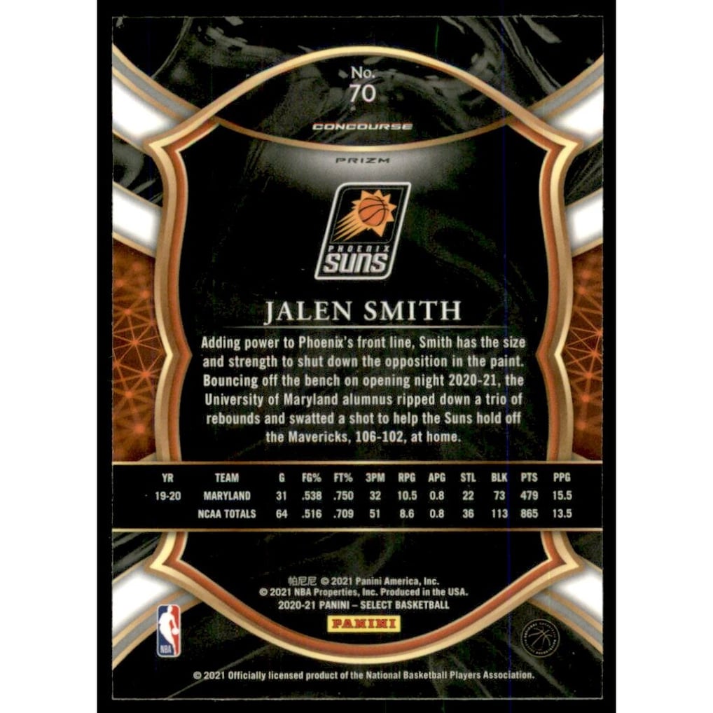 2020-21 Select Prizms Silver #70 Jalen Smith