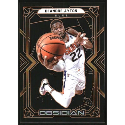 2021-22 Panini Obsidian Electric Etch Orange #25 Deandre Ayton