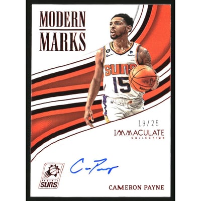 2022-23 Immaculate Collection Modern Marks Red #18 Cameron Payne/25