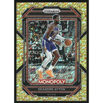 2022-23 Panini Prizm Monopoly Gold Money Shimmer #72 Deandre Ayton