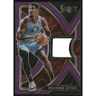 2022-23 Select Selective Swatches Purple Prizms #25 Deandre Ayton