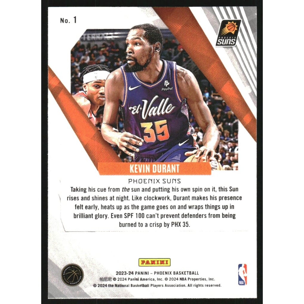 2023-24 Panini Phoenix Silver #1 Kevin Durant
