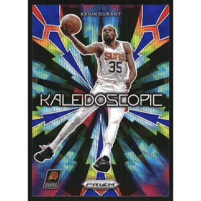 2023-24 Panini Prizm Kaleidoscopic Prizms Blue Wave #7 Kevin Durant