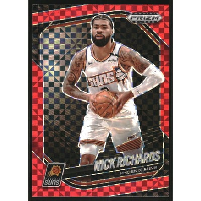 2024-25 Panini Prizm Black Prizms Red Power #233 Nick Richards