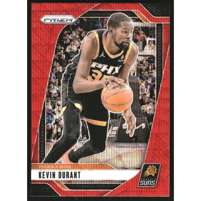 2024-25 Panini Prizm Prizms Ruby Wave #187 Kevin Durant
