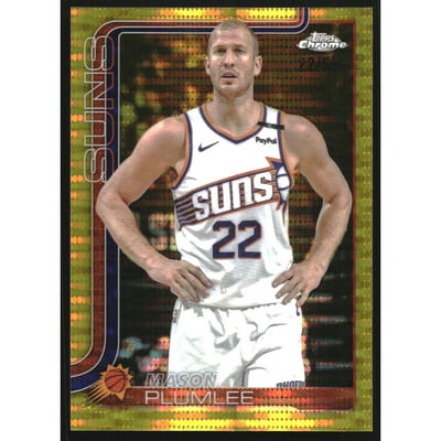 2025-26 Topps Chrome Pulsar Gold Refractors #106 Mason Plumlee