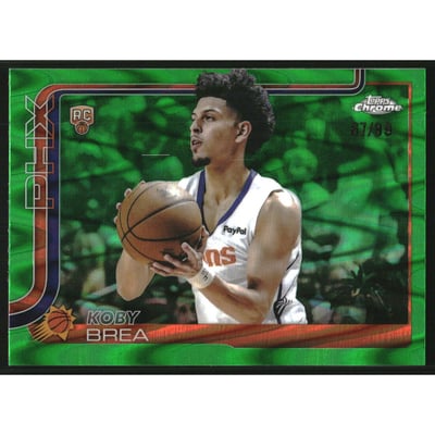 2025-26 Topps Chrome RayWave Green Refractors #292 Koby Brea