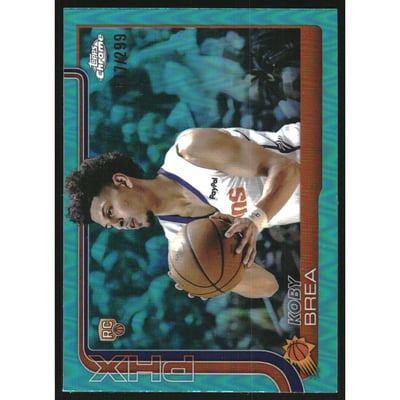 2025-26 Topps Chrome Teal Refractors #292 Koby Brea