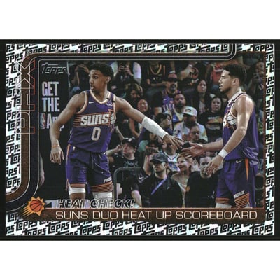 2025-26 Topps Foil Pattern #294 Heat Check!/Ryan Dunn/Devin Booker