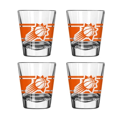 Phoenix Suns Logo Brands Four-Piece Stripe Shot Glass Set