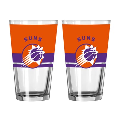 Phoenix Suns Logo Brands Two-Piece 16oz. Horizon Pint Glass Set