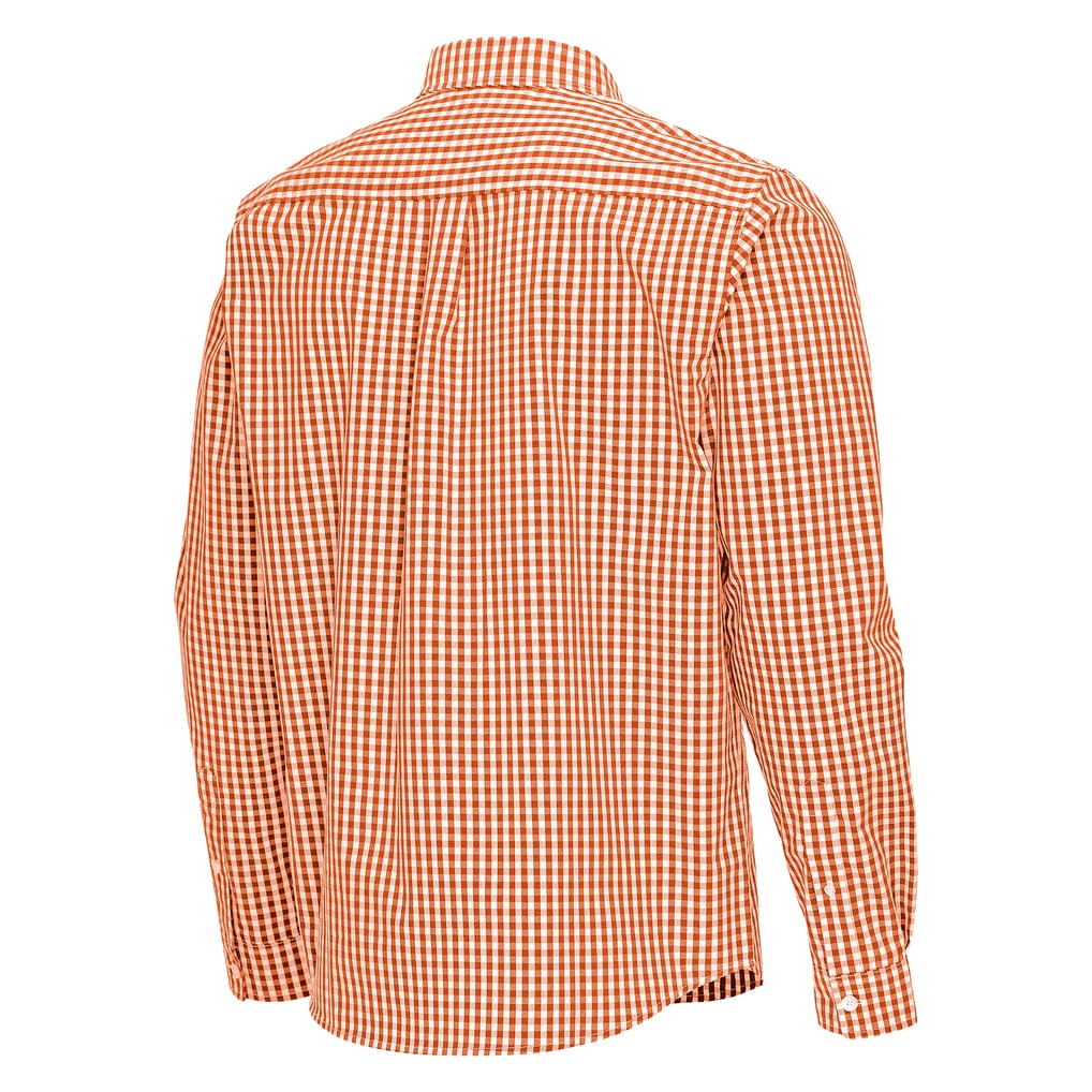 Phoenix Suns Antigua Ellis Woven Tri-Blend Button-Down Shirt - Burnt Orange