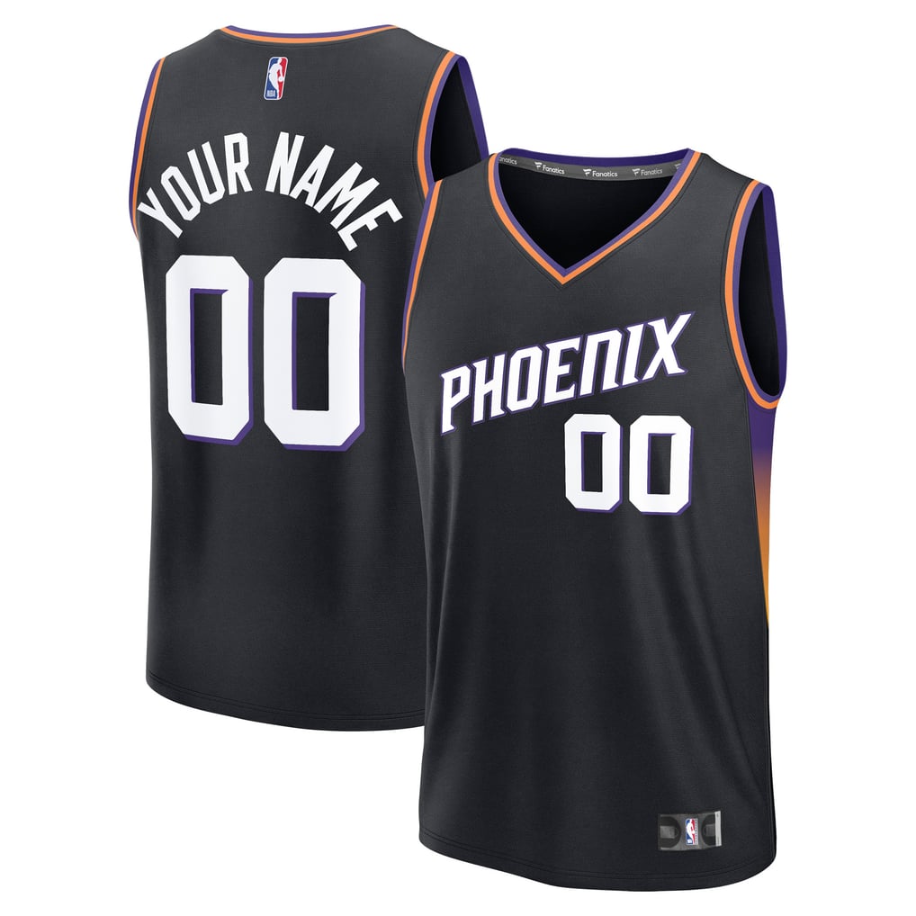 Phoenix Suns Fanatics Fast Break Custom Jersey - Statement Edition - Black