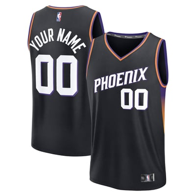 Phoenix Suns Fanatics Fast Break Custom Jersey - Statement Edition - Black