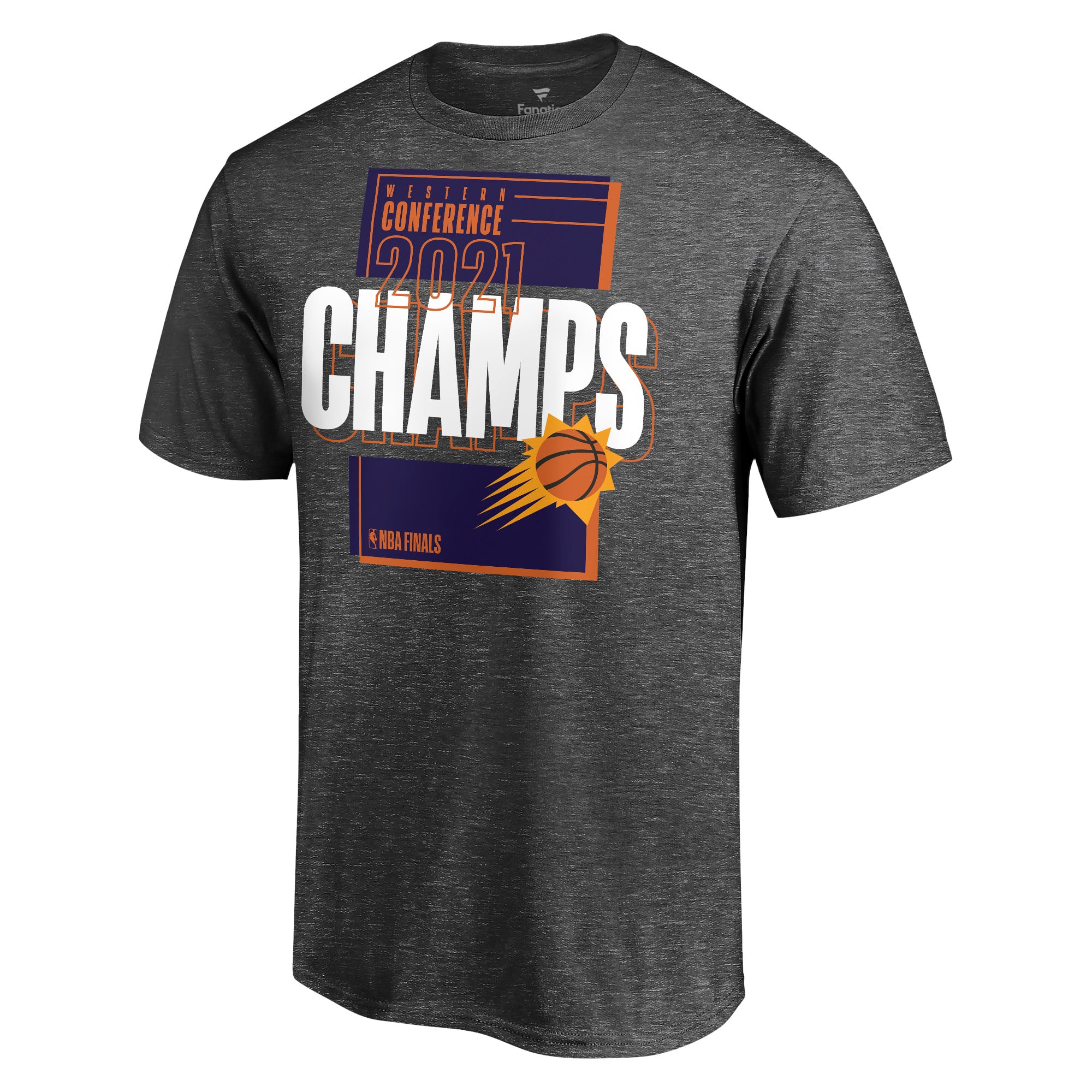 Men's Phoenix Suns Fanatics Heathered Charcoal 2021 Western